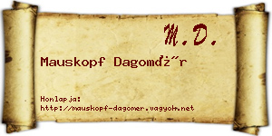 Mauskopf Dagomér névjegykártya